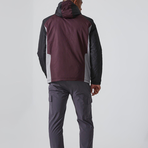 Ensembles coupe-vent marron personnalisables, design décontracté, rembourrés, en ripstop, manches longues, style bicolore, unisexe, respirant pour l'été - Product Image 6