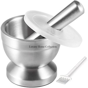 El último diseñador de mortero y Maja de mesa exigente, utensilios de cocina hechos a mano duraderos, suministros de herramientas de molienda hechos en casa - Product Image 6