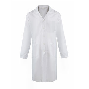 Bata de laboratorio unisex personalizada para hombre y mujer, ropa médica de algodón de manga larga blanca para médico y enfermera, uniforme de hospital - Product Image 2