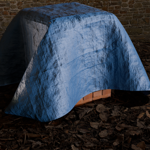 Lona textil de PE para exteriores, lámina de plástico resistente al agua, estilo liso con ojales de aluminio para lana y telas mezcladas - Product Image 1