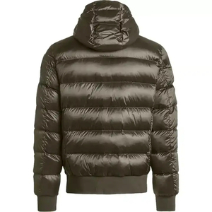 Chaqueta de invierno para exteriores personalizada brillante, chaqueta acolchada informal con capucha para hombre, proveedor de plumón ultraligero con capucha para hombre de talla grande - Product Image 2
