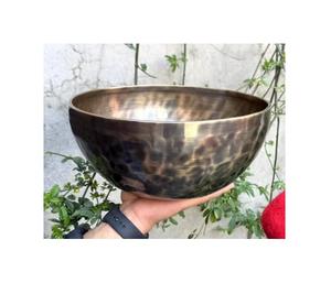 Cuenco de dátiles de latón con esmalte dorado antiguo para eventos tradicionales, bodas y celebraciones familiares - Product Image 1