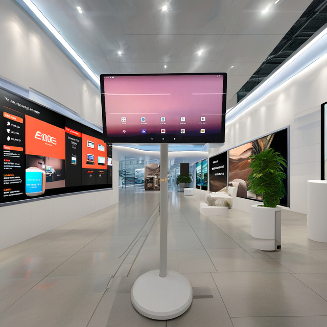 21.5 Inch A-Type Android 12 Smart TV High Resolution Fully Adjustable Indoor Text Animation Wireless Portable Touch Screen OEM