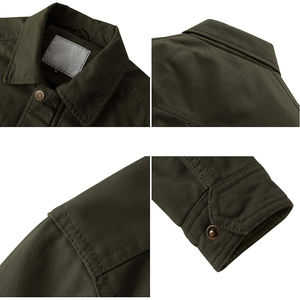 Chaquetas de Hombre Ecológicas, el Mejor Producto Personalizado, 100% Algodón Transpirable, Mangas Largas, Chaquetas de Lona para Hombre - Product Image 4