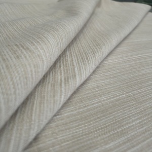 Tela de cortina decorativa de algodón y poliéster Premium texturizada con estilo de aspecto de lino tejido para decoración de hogar y Hotel - Product Image 2