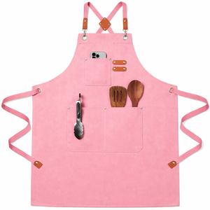 New Fashion Design Canvas <b>Apron</b> <b>Disposable</b> Pe Chef <b>Aprons</b> with logo Custom in Cotton - Product Image 1