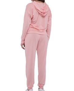 Survêtement à capuche rose pour adultes à la mode NOUVEAU ensemble de haute qualité Techniques imprimées et perlées Caractéristique respirante - Product Image 2