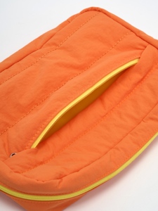 Nylon Cosmetic <b>Bag</b> Fashionable Medium Storage Makeup Water Resistant Lightweight Durable Zipper Closure Portable Foldable - Product Image 4