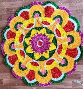 Alfombrillas de rangoli listas para lana Mat Aasan para Puja y Home Temple Decor - Product Image 3