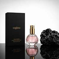 Vente en gros de flacons de parfum en verre transparents élégants et luxueux en forme de citrouille de 15 ml avec couvercle et vaporisateur, possibilité d'imprimer un logo