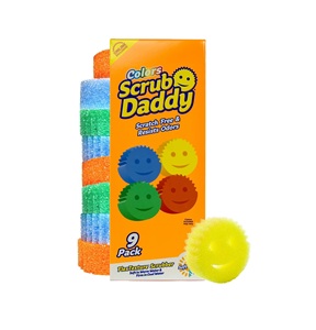 Éponges de cuisine multi-usages Scrub Daddy sans rayures, lot de 9, éponges à vaisselle en mousse polymère sans BPA - Product Image 1