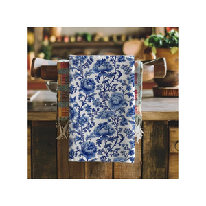 Zero Waste Floral Upgrade Brodé à la main 100% coton Séchage rapide Léger 18x28 Festif Eco Friendly Golf Serviettes de cuisine - Product Image 6