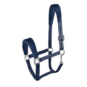 สายจูงม้าไนลอนบุขน พร้อมหัวเข็มขัดทองเหลือง อุปกรณ์ขี่ม้า - Product Image 1