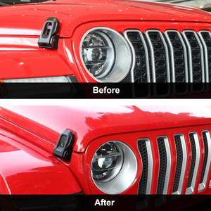 Cerradura de repuesto para capó de motor de alta calidad <span class=keywords><strong>LUMA</strong></span> con fácil instalación para Jeep Wrangler JL Gladiator JT 2018 + (accesorios 4x4) - Product Image 2
