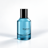 Flacon pulvérisateur de parfum de voyage en verre côtelé transparent ou dépoli noir Mingsheng personnalisé de 15 ml, 20 ml, 30 ml, 50 ml, 100 ml pour cosmétiques
