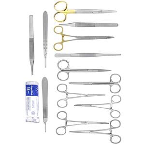 Meilleur prix, nouveauté, kit d'instruments manuels de chirurgie générale de 23 pièces, ensemble d'instruments chirurgicaux en acier inoxydable, en métal durable - Product Image 1