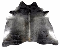Grey Hair On Cowhide Rug Real Leather Handmade Carpet For Home Office And Outdoor Decoration