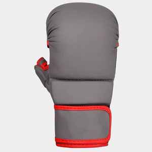 Venta al por mayor de cuero de vaca real MMA guantes de medio dedo 8oz 14oz 16oz tamaños guantes de Kick Boxing para adultos patrón impreso - Product Image 3