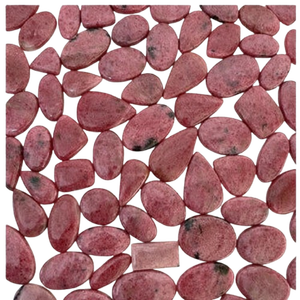 Cabujón de Rodonita Piedras preciosas sueltas Corte ovalado 3mm Altura del artículo Alta calidad Natural - Product Image 3