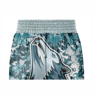 กางเกงขาสั้น MMA ลายโครงกระดูกสำหรับผู้ชาย2025ออกแบบด้วยตัวเองเสื้อผ้าออกกำลังกายแบบระเหิดชุดศิลปะการต่อสู้ - Product Image 6