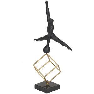 Escultura de Metal oscilante humana, Decoración de mesa de lujo moderna, decoración de oficina, decoración de Navidad para el hogar, accesorios de uso - Product Image 1