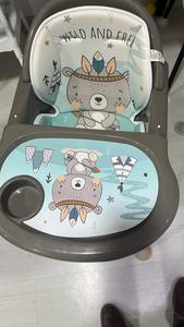 Chaise haute convertible fabriquée en Turquie biberon et pompe à manger pour bébés avec impression de conception de couleur de motif accrocheur - Product Image 6