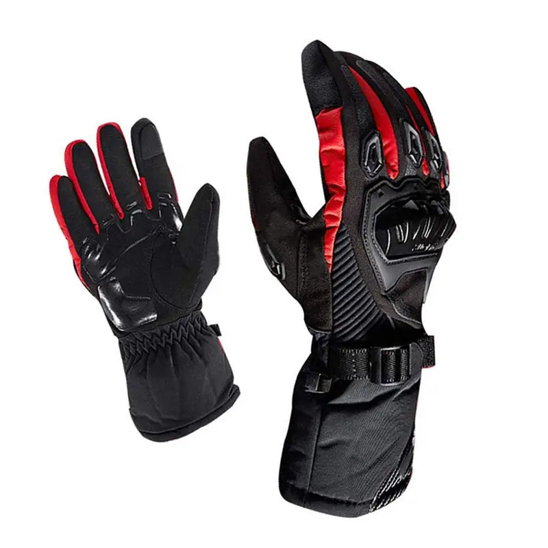 Waterproof Motorcycle Gloves Winter Touchscreen Warm Gloves for Men Women, Four Seasons Riding Motorcycle Rider Gloves