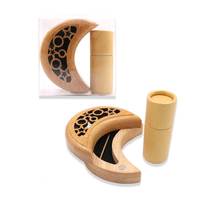Bakhoor Mini Encens Coffret cadeau Design de lune Brûleur en bois