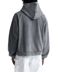 Hoodies For Men Oversize Men's <b>Thick</b> Hoodies Plus Size Sweatshirts French Terry Fleece Pullover Custom Logo Blank Heavyweight - Product Image 3