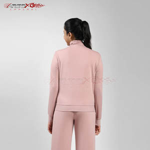 Chándal deportivo para mujer, conjunto de dos piezas de tela de poliéster para gimnasio y ropa informal, chándal de poliéster para mujer - Product Image 5