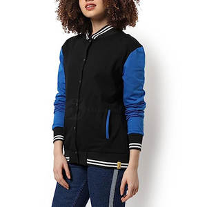 Veste de survêtement légère pour femme en coton bicolore, coupe tendance, coupe-vent et respirante, à manches longues, idéale pour l'extérieur en hiver – Vente en gros - Product Image 2