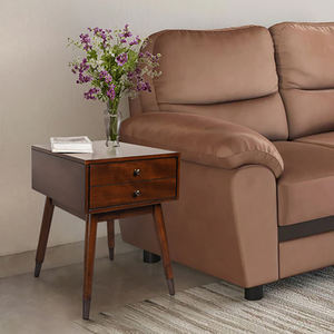 Mesita de noche de madera maciza de lujo Michel, puerto de carga USB, muebles de dormitorio duraderos ecológicos para uso en apartamentos, hospitales y hoteles - Product Image 5