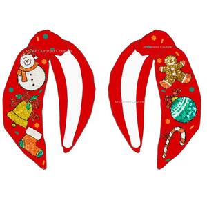 Bandeau perlé à la mode pour les femmes accessoire de mode boule de neige cloche Teddy Design pour les fêtes d'église de noël événements de nuit - Product Image 1