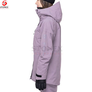 Vestes de ski et de snowboard pour femmes Imperméables Respirantes Toile tricotée Adulte à capuche Col montant - Product Image 4