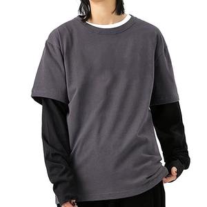 100% coton T-Shirt Double couche 250 GSM hommes t-shirts respirant sur mesure haut tendance double couche conception personnalisée - Product Image 3