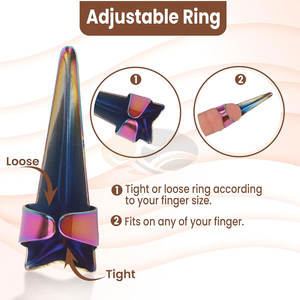 Pince à cheveux en acier inoxydable pour le coiffage, la séparation et le sectionnement, pince à tresser pour les doigts, utilisation en salon, extension de cheveux humains rapide - Product Image 3