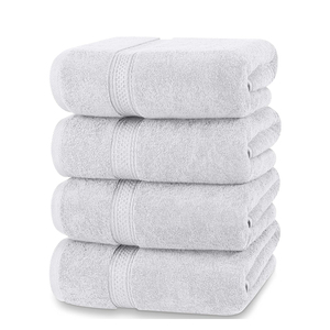 Ensembles de serviettes de bain de luxe 100% coton couleur unie draps d'hôtel brodés personnalisés adultes Logo imprimé de haute qualité nouveau - Product Image 1