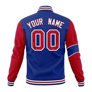 Chaqueta de béisbol de lona ligera personalizada para adultos jóvenes High Street cosido texto Logo Stand Letterman - Product Image 5