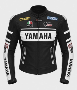 เสื้อแจ็คเก็ตมอเตอร์ไซค์หนังวัวแท้สำหรับผู้ชาย รุ่น Ramaha พร้อมอุปกรณ์ป้องกันระดับ CE ระดับ 2 และ Hump - Product Image 1