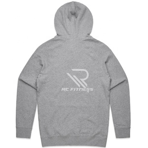 Sweat à capuche surdimensionné en molleton 100% coton pour homme avec logo brodé personnalisé, épaules tombantes, streetwear d'hiver - Product Image 4