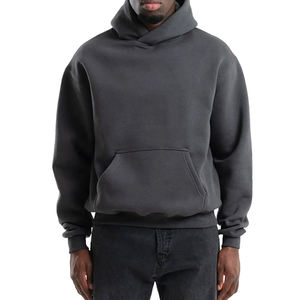 Sudadera con Capucha de Forro Polar Extra Grande para Hombre, de Invierno, de Alta Calidad, Mezcla de Algodón, Cálida, con Logotipo Personalizado, Impresión y Bordado, al por Mayor - Product Image 1