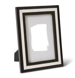 Marco de fotos con acabado de nogal oscuro de madera maciza de lujo con frente de vidrio de alta definición, exhibición de documentos de Certificado de arte profesional - Product Image 1