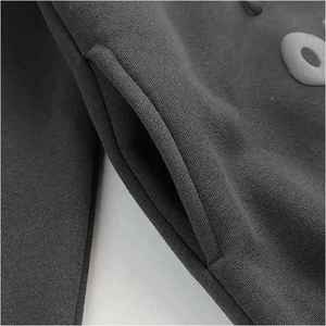 Alta calidad 2025 sudaderas con capucha de gran tamaño pesadas desgastadas Impresión de hojaldre lavado con ácido logotipo personalizado Venta caliente - Product Image 6