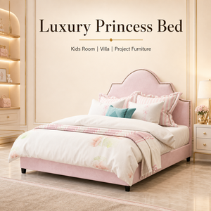 <span class=keywords><strong>Letto</strong></span> imbottito in similpelle rosa con testiera a onda e finiture con borchie <span class=keywords><strong>per</strong></span> camerette dei bambini - Product Image 3