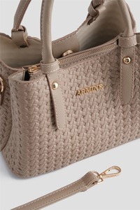 Bolso Tote de Lujo Tejido, Bolso de Mano de Cuero PU Trenzado, Bolso de Moda para Mujer, OEM ODM - Product Image 2