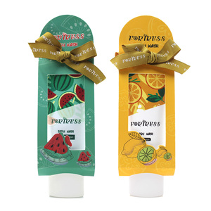 Tube de gel douche OEM de marque privée 100ml, lotion pour le corps et gel de bain hydratants et émollients de luxe à la pastèque - Product Image 3