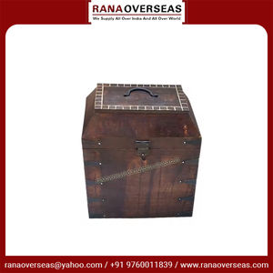 Caja de Regalo de Madera Maciza de Alta Calidad para Botellas de Vino con Tapa para Fiestas de Cumpleaños, Bodas, Celebraciones de Aniversario - Product Image 3