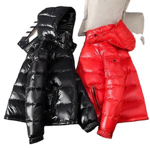 High Quality Men's Winter <b>White</b> <b>Puffer</b> <b>Jackets</b> Shiny Canvas Hooded Casual Duck Coats Stand Collar Windproof Warm for Outdoor Use - Product Image 5