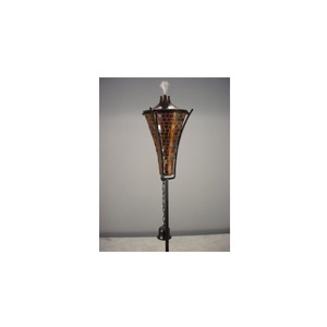 Torche Tiki en Cuivre Nickel Fini Mosaïque avec Support en Métal pour Jardin Patio Balcon Intérieur Extérieur Fête Éclairage Utilisation Décorative - Product Image 5