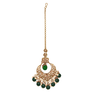 Flower Delight Reverse AD Stone Patti Gargantilla Set Joyería religiosa ortodoxa hecha de aleación - Product Image 6